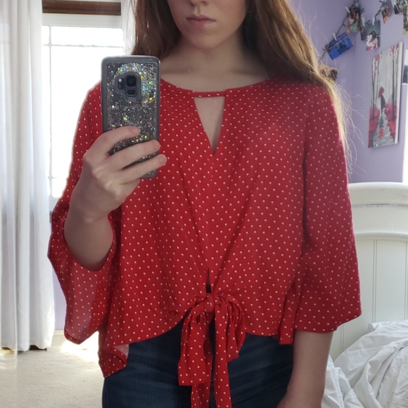 Mossimo Supply Co. Tops - Polka dot Shirt
